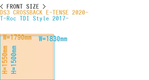 #DS3 CROSSBACK E-TENSE 2020- + T-Roc TDI Style 2017-
